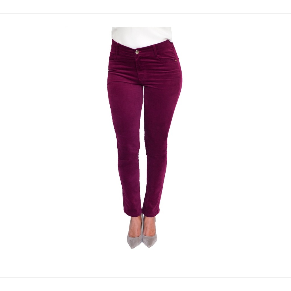 Eileen West Wine Colored Velveteen Pants